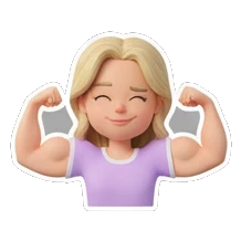 冥想打坐的女孩 Blonde Girl Daily Vibes sticker for expressive chats and social replies.