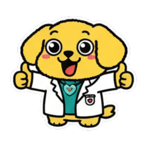 Frustrated dog with angry steam. Doctor Dog's Daily Life sticker for expressive chats and social replies.