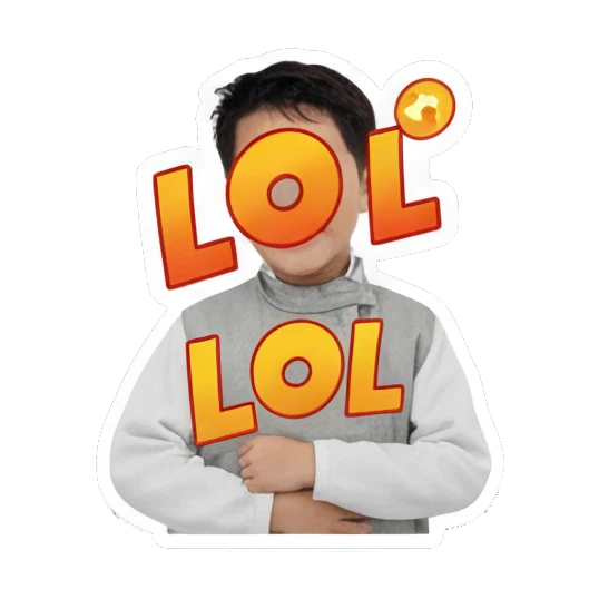 Sticker 16 from Little Boy Expressions, designed for expressive chats, social replies, and everyday reactions.