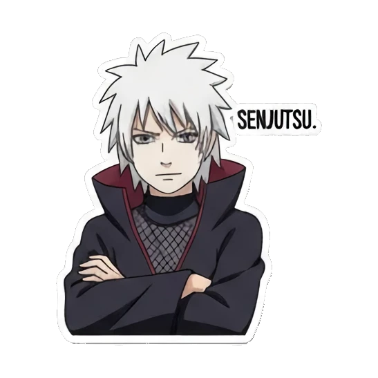 Serious ninja pose Ninja World Expressions sticker for expressive chats and social replies.