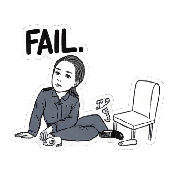 惊讶感叹表情 Quirky Agent's Daily Reactions sticker for expressive chats and social replies.