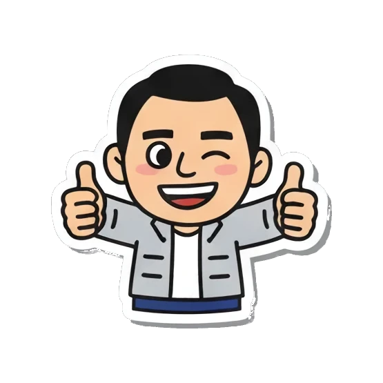 调皮眨眼 Cool Guy Daily Vibes sticker for expressive chats and social replies.