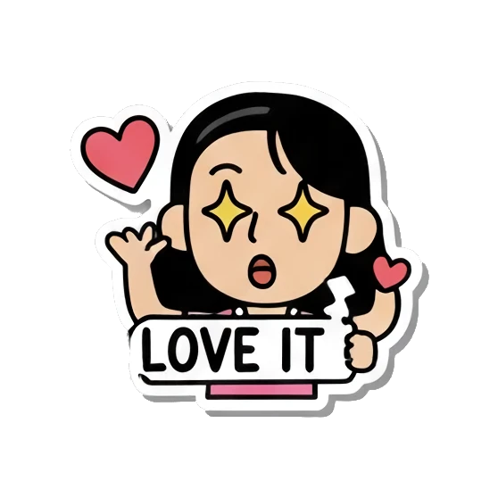 拿着扩音器喊话 Daily Life of a Girl sticker for expressive chats and social replies.