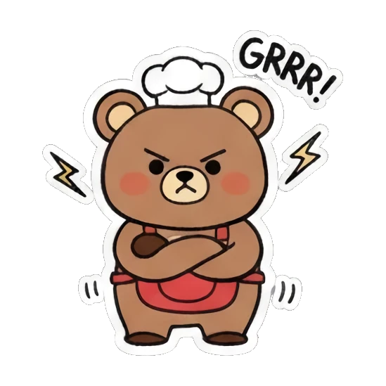 Sticker 4 from AI Sticker Pack, designed for expressive chats, social replies, and everyday reactions.