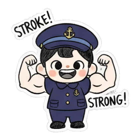惊讶水手No Way Little Sailor's Daily Fun sticker for expressive chats and social replies.