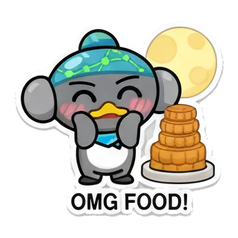 萌系卡通形象 Little Gray Hat's Daily Moods sticker for expressive chats and social replies.