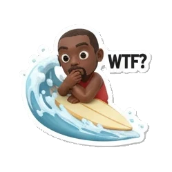 Surfer man giving double thumbs up, text YOU GOT THIS! Surfing Dude Vibes sticker for expressive chats and social replies.