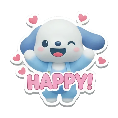Sticker 2 from blue dog, designed for expressive chats, social replies, and everyday reactions.
