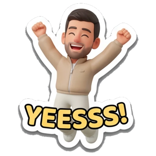 Sticker 16 from AI Sticker Pack, designed for expressive chats, social replies, and everyday reactions.