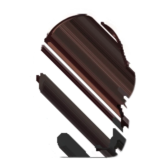 Brunette girl thinking with a hand on her chin, looking contemplative. Chibi Brunette Girl Daily sticker for expressive chats and social replies.