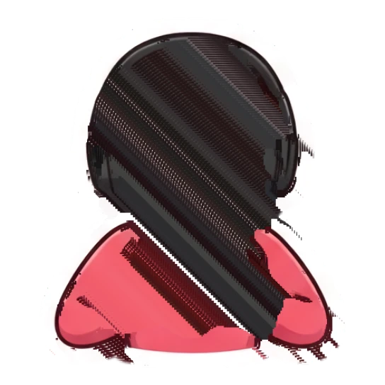 Gamer boy forming a heart shape with hands, blushing. Gamer Boy Daily Life sticker for expressive chats and social replies.