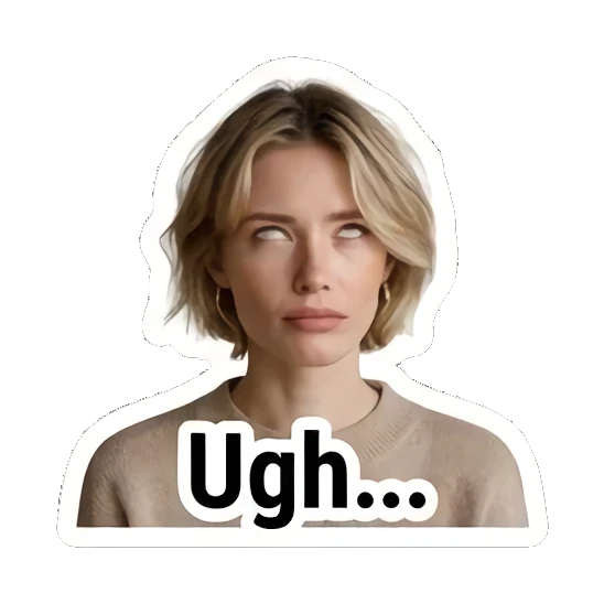 Sticker 15 from AI Sticker Pack, designed for expressive chats, social replies, and everyday reactions.