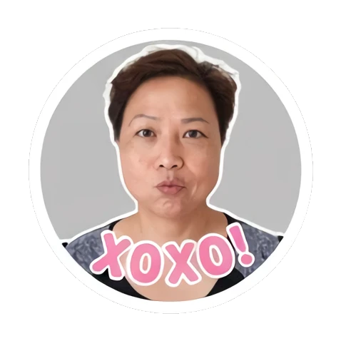 惊讶的阿姨 Festive Faces Fun sticker for expressive chats and social replies.