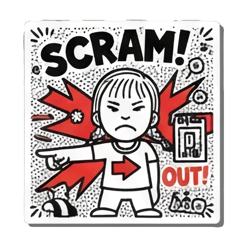 Sticker 16 from AI Sticker Pack, designed for expressive chats, social replies, and everyday reactions.