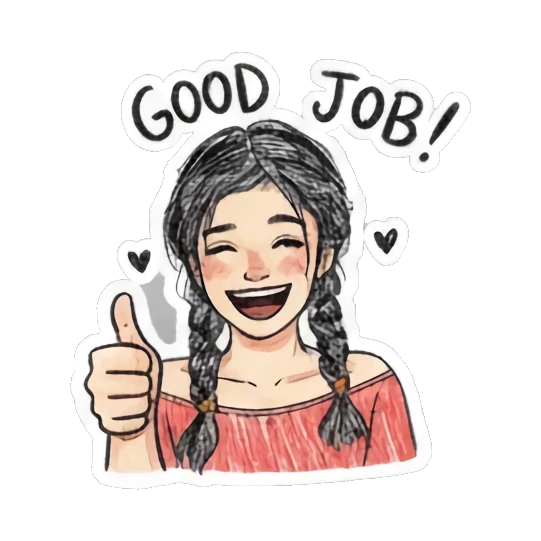 女孩打招呼 Girl's daily sticker for expressive chats and social replies.