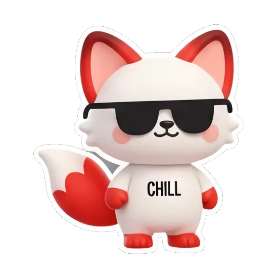 狐狸 开心 Red Fox Moods sticker for expressive chats and social replies.