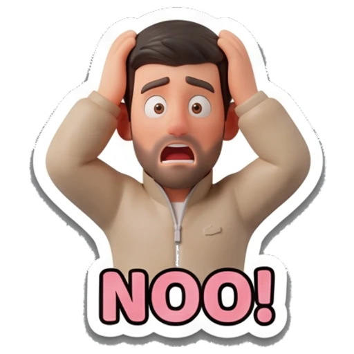 Sticker 14 from AI Sticker Pack, designed for expressive chats, social replies, and everyday reactions.