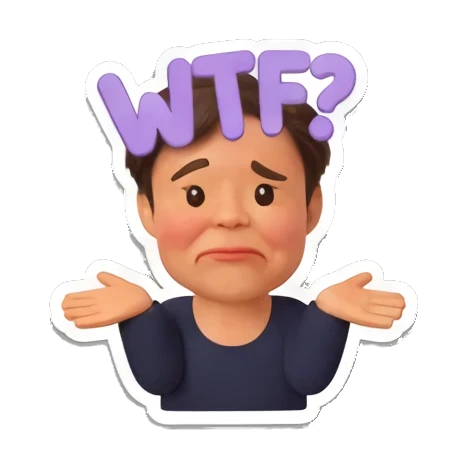 男孩摊手表示无奈 Cheerful Boy 3D Expressions sticker for expressive chats and social replies.
