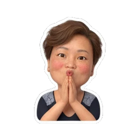 mother blowing a kiss Cheerful Mom Daily Life sticker for expressive chats and social replies.