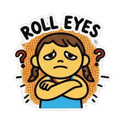 Sticker 16 from AI Sticker Pack, designed for expressive chats, social replies, and everyday reactions.