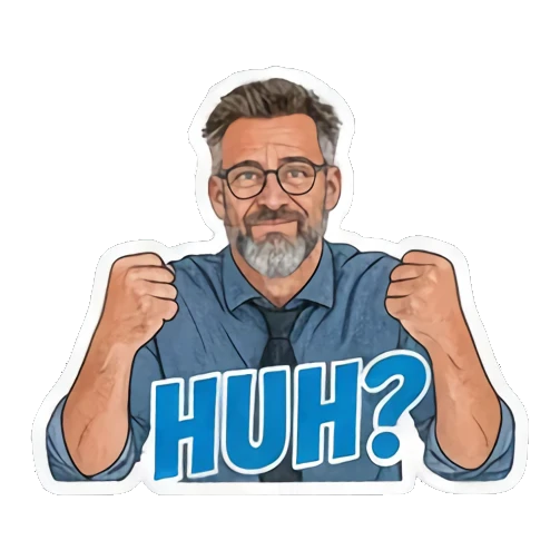 多种情绪反应 Mr. Expressive: Daily Reactions sticker for expressive chats and social replies.