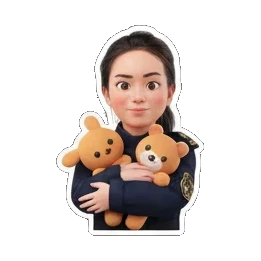 擦鼻涕哭泣 Uniformed Girl's Daily Moods sticker for expressive chats and social replies.