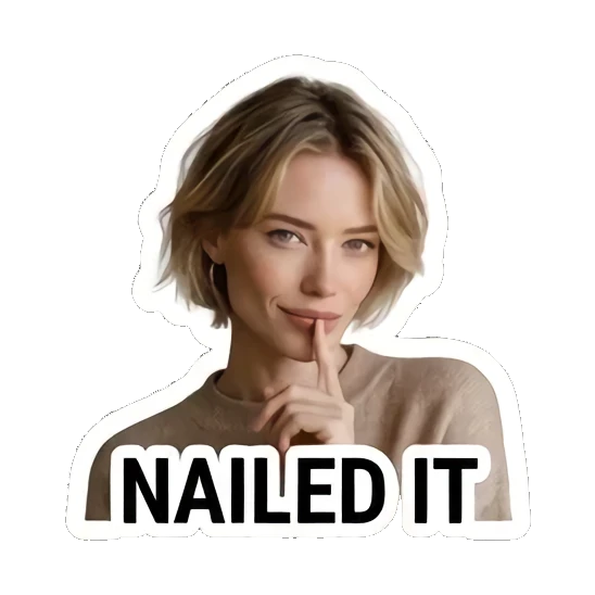 Sticker 16 from AI Sticker Pack, designed for expressive chats, social replies, and everyday reactions.