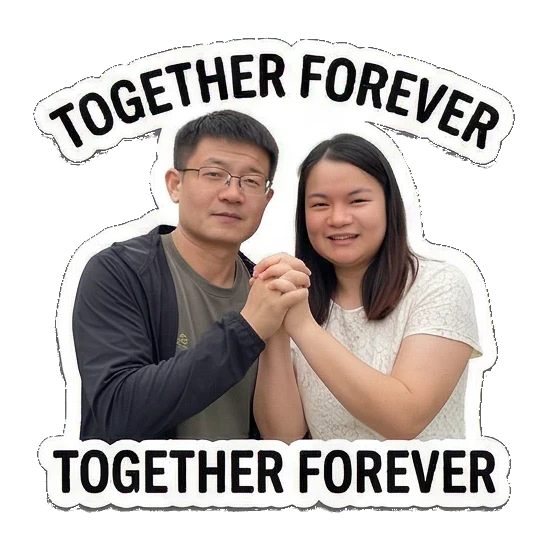 couple holding hands Sweet Couple Moments sticker for expressive chats and social replies.