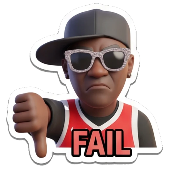 Sticker 15 from AI Sticker Pack, designed for expressive chats, social replies, and everyday reactions.