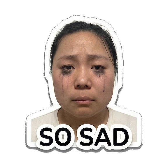 Sticker 3 from AI Sticker Pack, designed for expressive chats, social replies, and everyday reactions.