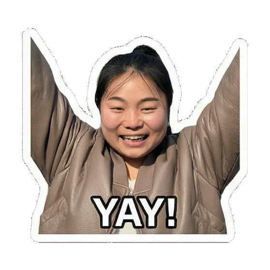 Sticker 1 from AI Sticker Pack, designed for expressive chats, social replies, and everyday reactions.