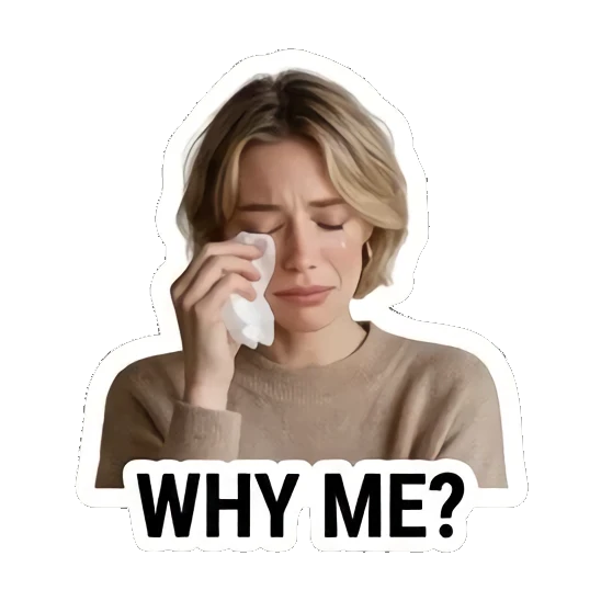 Sticker 3 from AI Sticker Pack, designed for expressive chats, social replies, and everyday reactions.