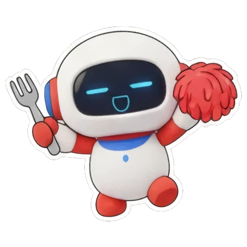 机器人旋转特效 Little Tech Buddy sticker for expressive chats and social replies.