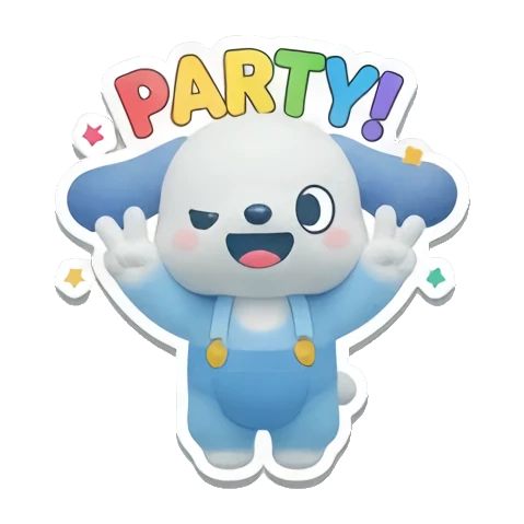 Sticker 13 from blue dog, designed for expressive chats, social replies, and everyday reactions.