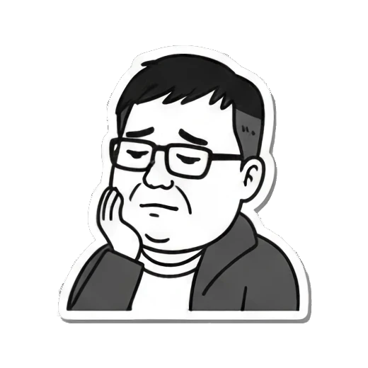 疲惫打盹配Nap Time Everyday Man Moods sticker for expressive chats and social replies.
