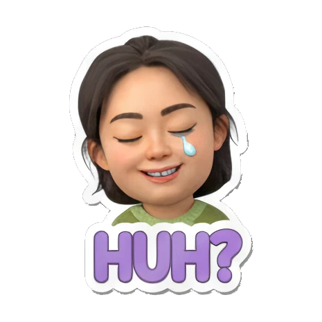 搞怪有趣，让对话更生动 Cute Girl's Daily Moods sticker for expressive chats and social replies.