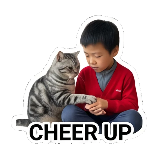Sticker 9 from AI Sticker Pack, designed for expressive chats, social replies, and everyday reactions.