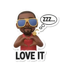 Surfer man drinking coconut cocktail, text VACAY Surfing Dude Vibes sticker for expressive chats and social replies.