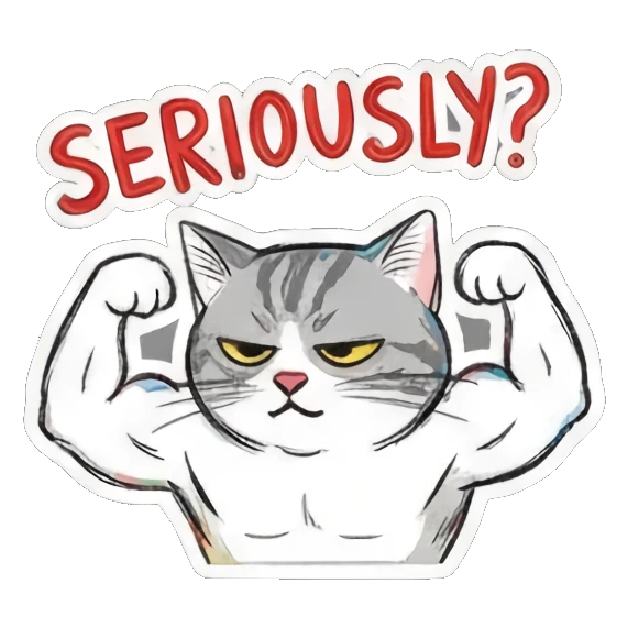 Cat dancing happily Mischievous Meow Moments sticker for expressive chats and social replies.