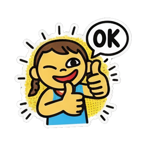 Sticker 1 from AI Sticker Pack, designed for expressive chats, social replies, and everyday reactions.