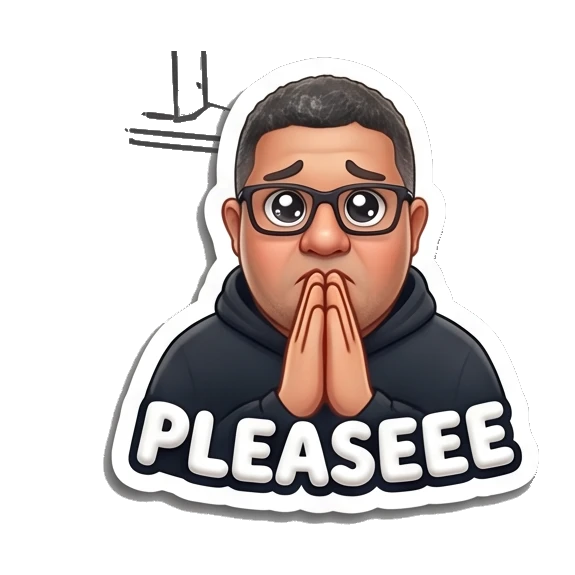 Man with glasses looking cool with sparkles and text SLAY. Tech Guy Daily Vibes sticker for expressive chats and social replies.
