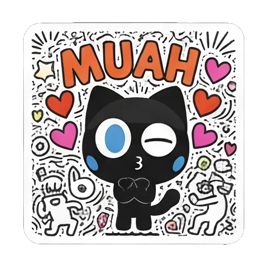 多种情绪表达 Doodle Cat Expressions sticker for expressive chats and social replies.