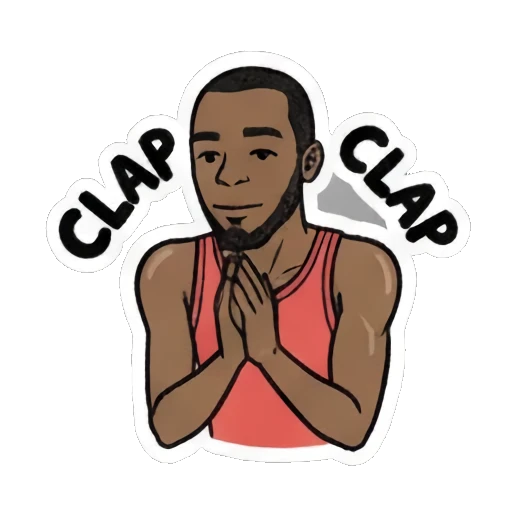 Man holding a heart and laughing with text HAHA Cool Guy Daily Vibes sticker for expressive chats and social replies.