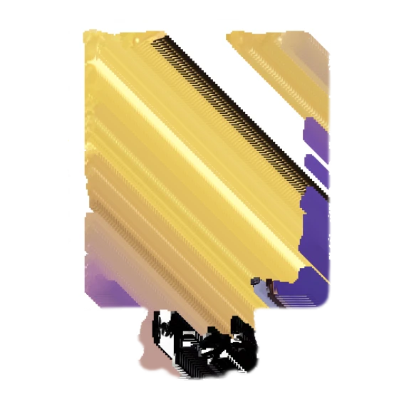 Confident man standing with arms crossed, glowing with success. Office Professional Chibi sticker for expressive chats and social replies.