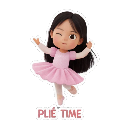 女孩跳芭蕾舞 Little Dancer Joy sticker for expressive chats and social replies.