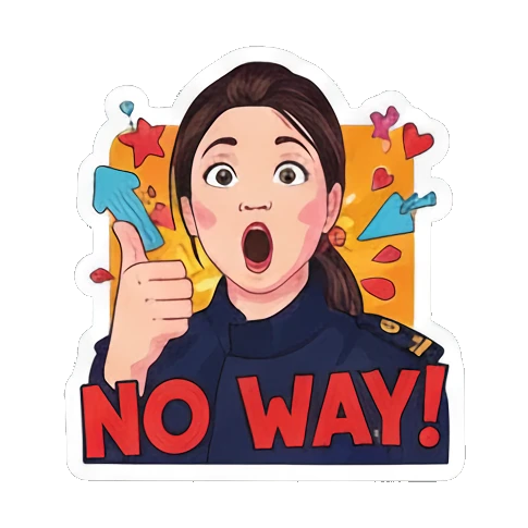 Girl sleeping Zzz Vivid Pop Persona sticker for expressive chats and social replies.