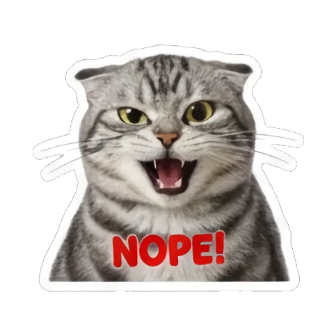 猫咪睡觉打盹 Grumpy Tabby Daily sticker for expressive chats and social replies.