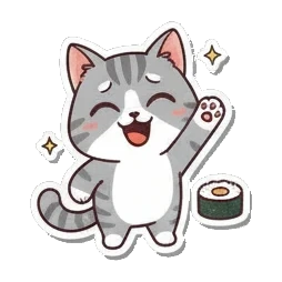 可爱猫咪 Chibi Tabby's Moods sticker for expressive chats and social replies.
