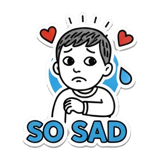 Sticker 9 from Mood Story 24d5a60c, designed for expressive chats, social replies, and everyday reactions.
