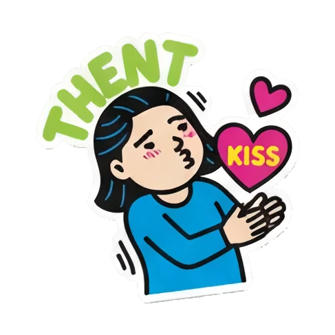 Sticker 7 from AI Sticker Pack, designed for expressive chats, social replies, and everyday reactions.